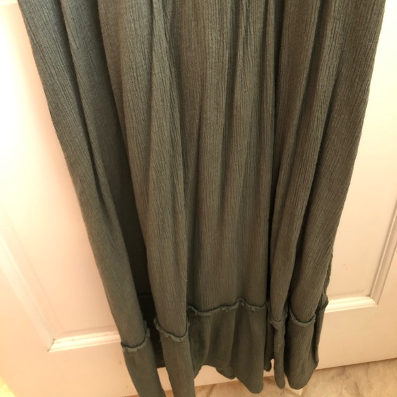 American Eagle Boho Sundress Maxi Olive Green - Picture 4 of 4